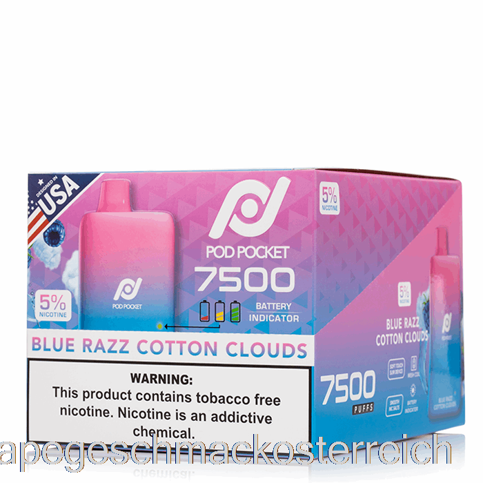 [10er-Pack] Pod Pocket 7500 Einweg-Vape-Geschmack
